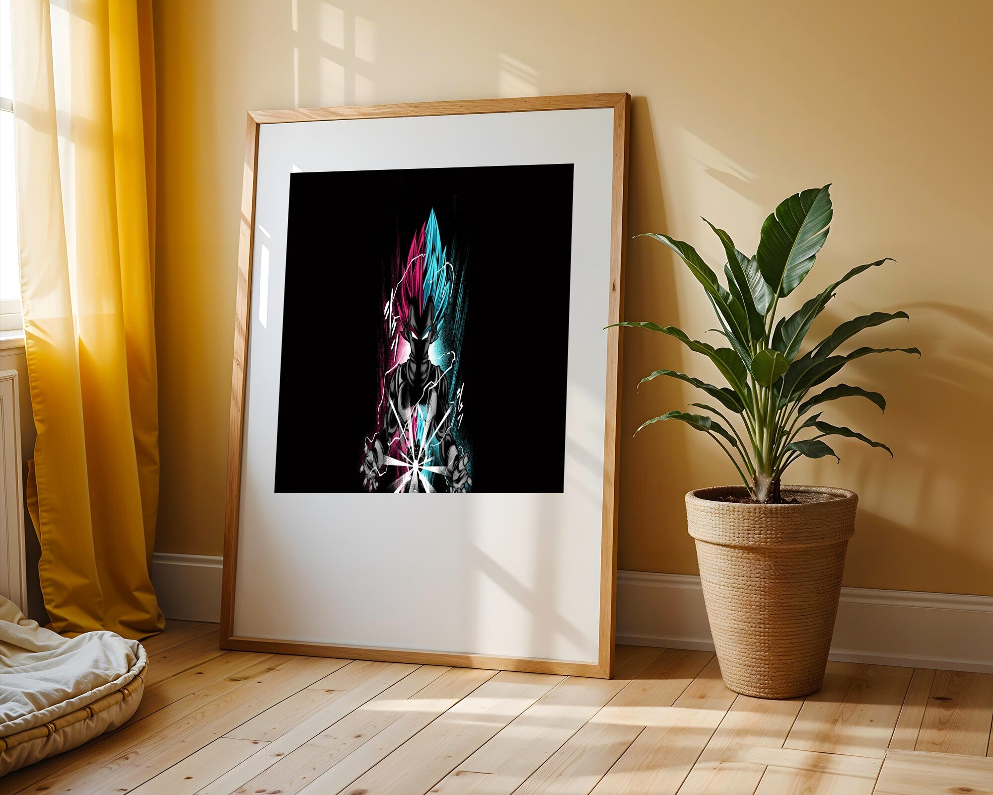 Vegeta Saiyan Blue Cósmico | Cuadro decorativo de Monkey Canvas