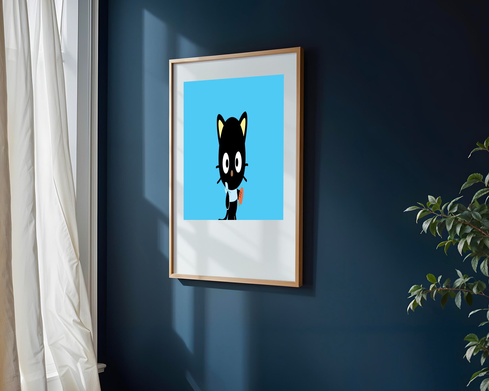 Chococat Felino Curioso | Cuadro decorativo de Monkey Canvas