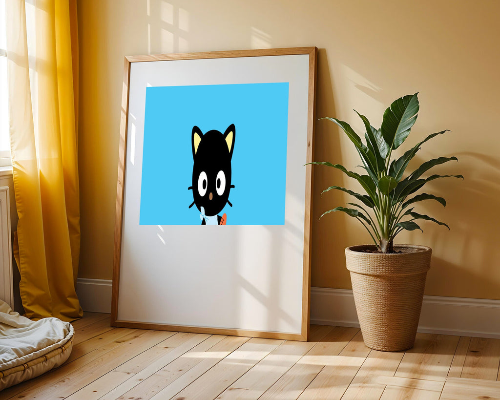 Chococat Felino Curioso | Cuadro decorativo de Monkey Canvas