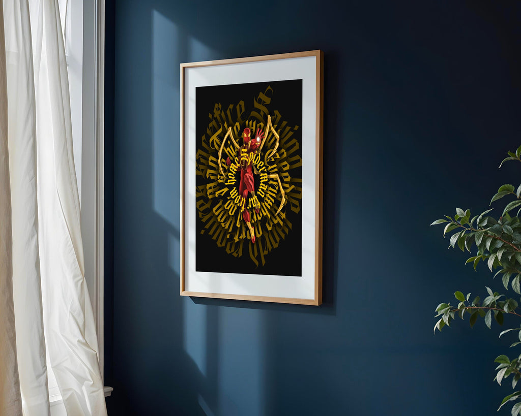 Spider-Man Traje Dorado | Cuadro decorativo de Monkey Canvas