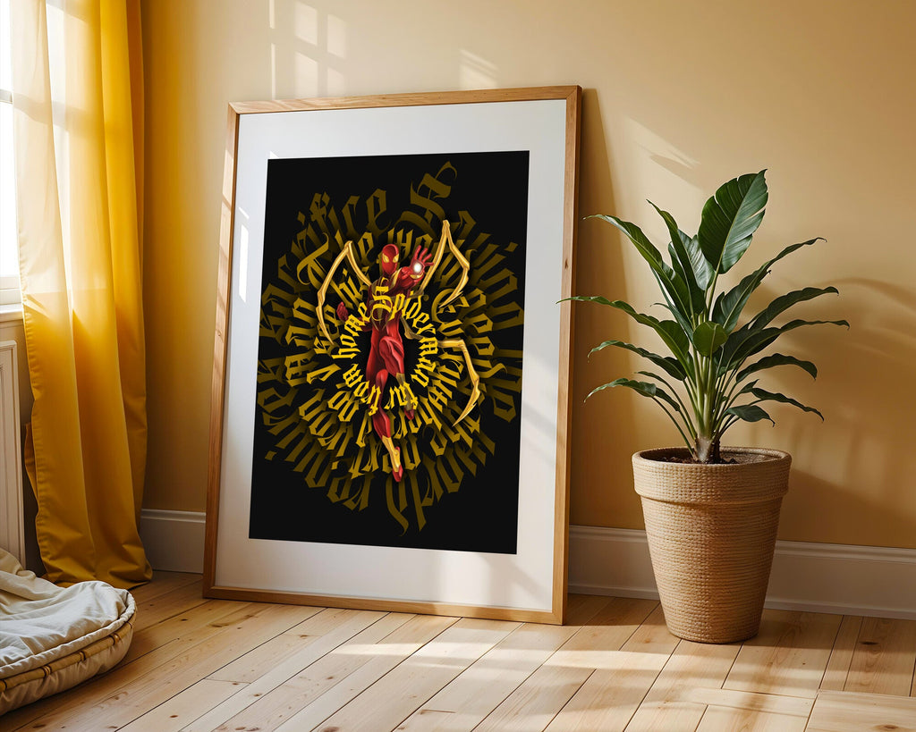 Spider-Man Traje Dorado | Cuadro decorativo de Monkey Canvas