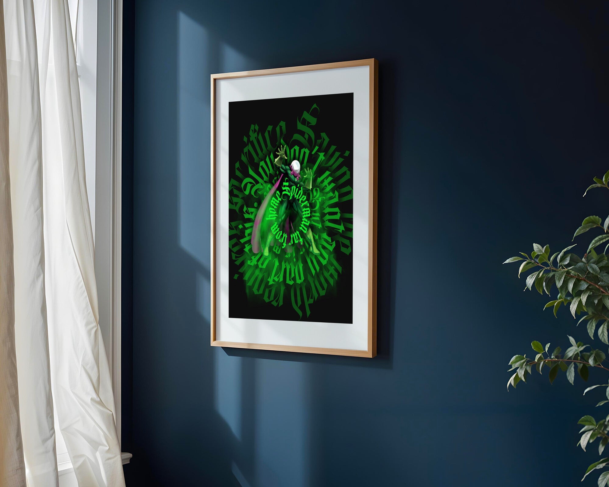 Mysterio Grafiti Verde | Cuadro decorativo de Monkey Canvas