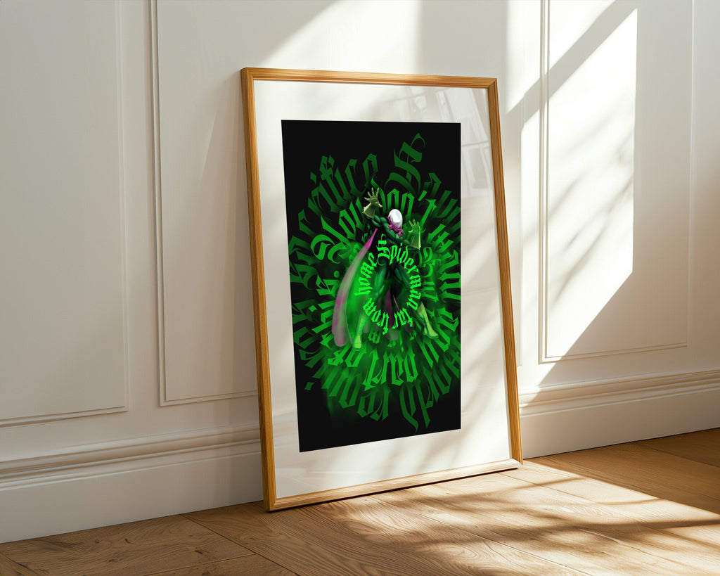 Mysterio Grafiti Verde | Cuadro decorativo de Monkey Canvas