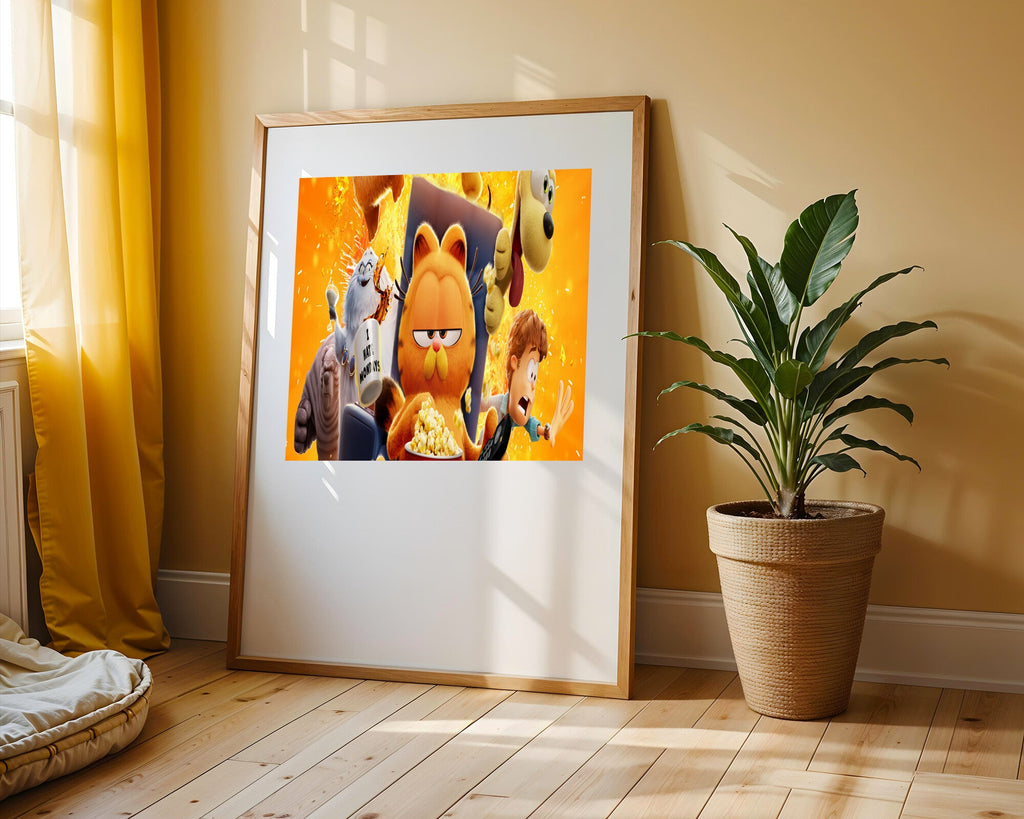 Garfield Caos Familiar | Cuadro decorativo de Monkey Canvas