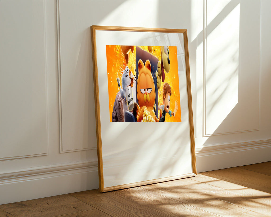 Garfield Caos Familiar | Cuadro decorativo de Monkey Canvas