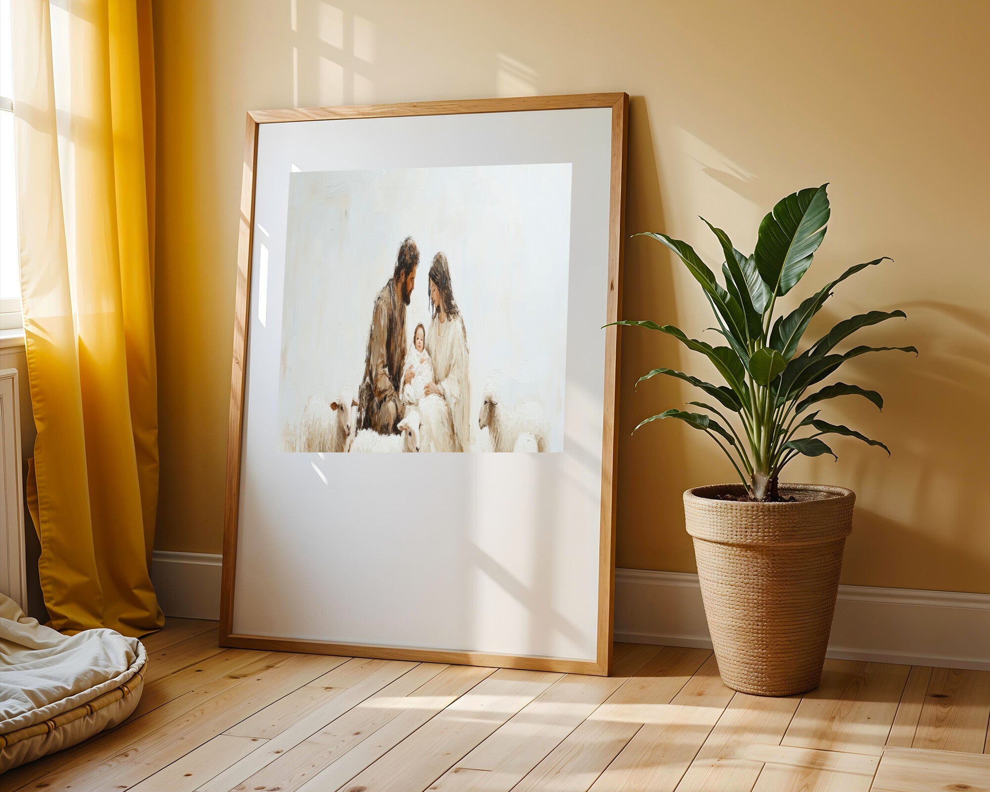 Ternura de la Sagrada Familia | Cuadro decorativo de Monkey Canvas