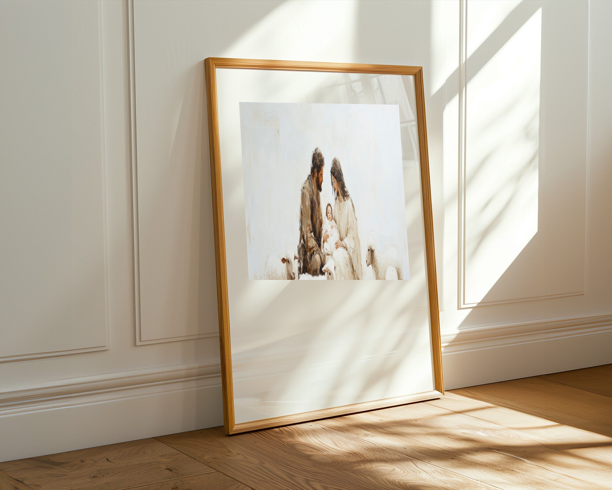 Ternura de la Sagrada Familia | Cuadro decorativo de Monkey Canvas