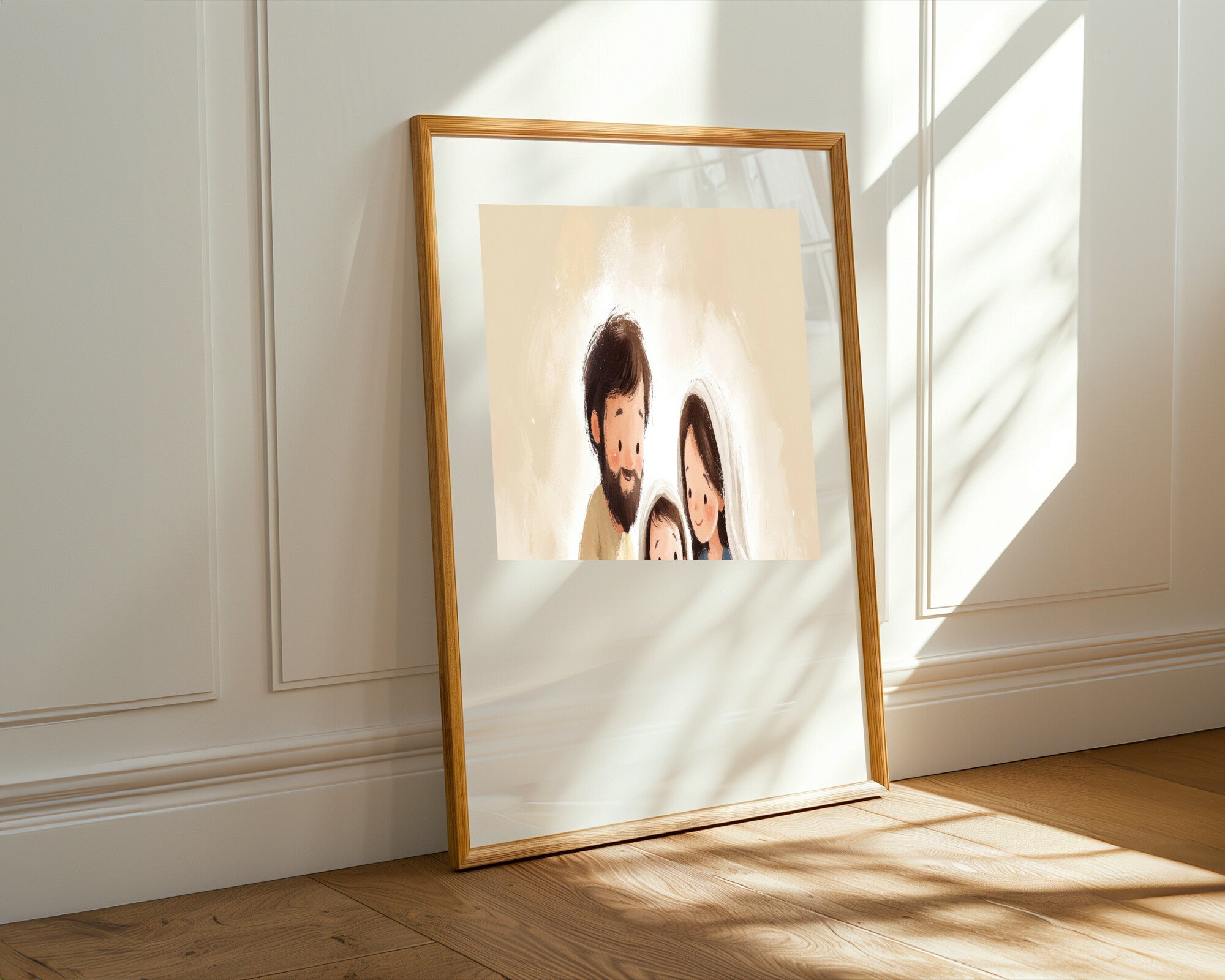 Natividad Estilo Ilustrado | Cuadro decorativo de Monkey Canvas