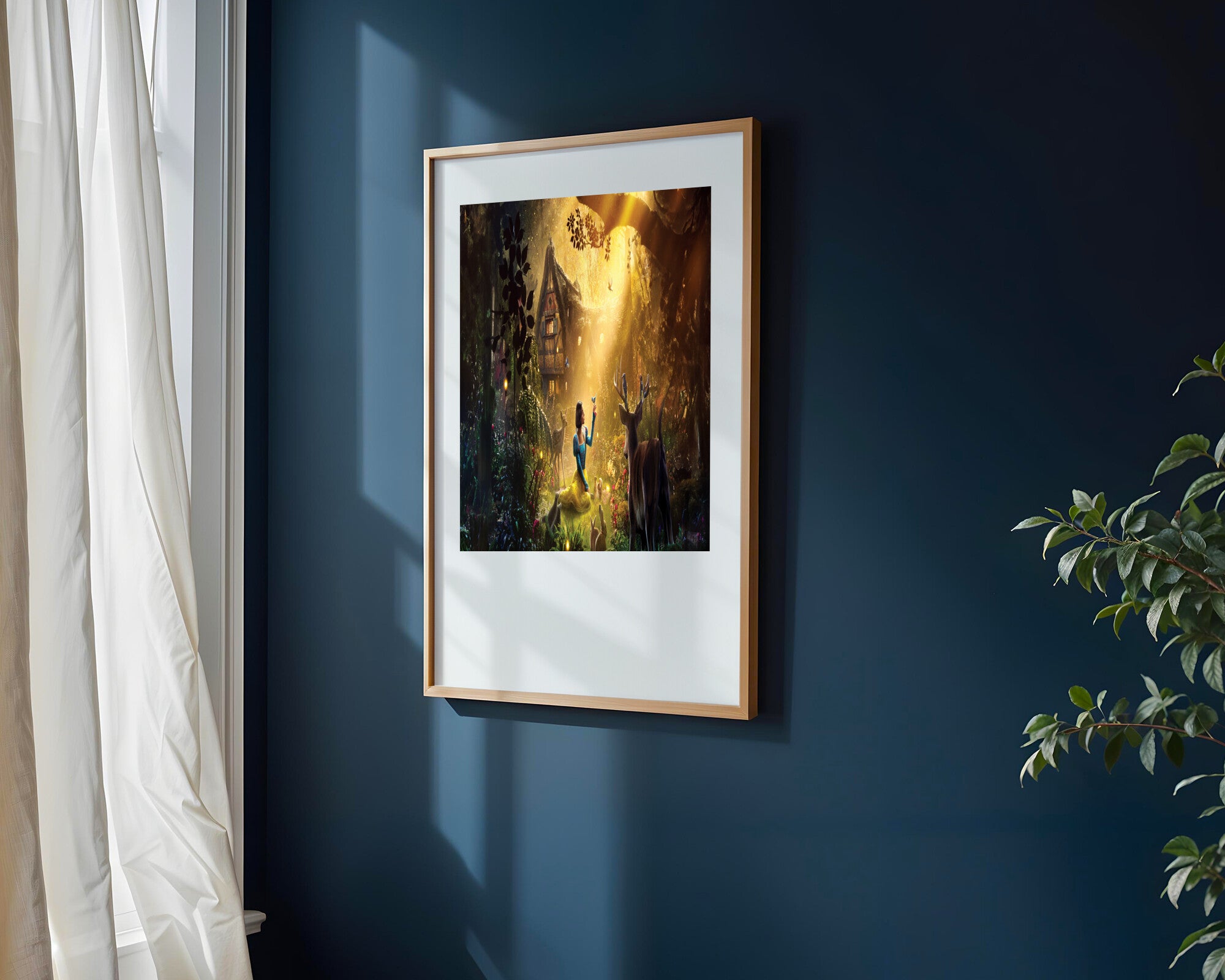 Blancanieves en el Bosque | Cuadro decorativo de Monkey Canvas