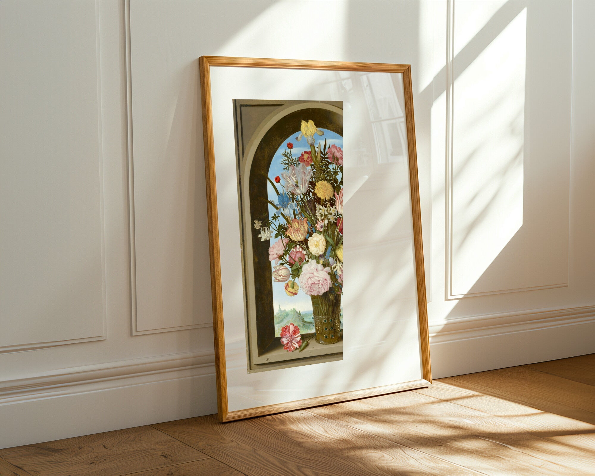 Bodegón Flamenco en Ventana | Cuadro decorativo de Monkey Canvas